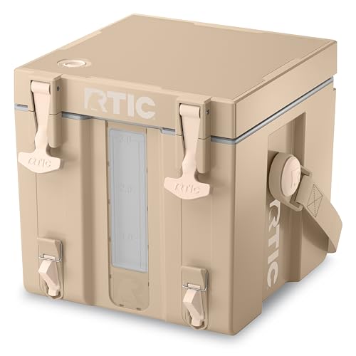 RTIC Halftime Water Cooler 3 Gallon Portable Carrier Container, Drink Beverage Dispenser, Stackable...