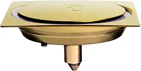 Ralo Inteligente Click 10x10 Cm Banheiro Veda Cheiro Dourado (Douradoo)