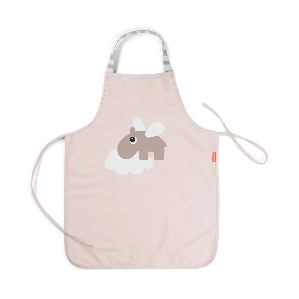 Done by Deer Waterproof kids apron - Happy clouds - Powder