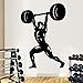 Produktbild yaonuli Kunst Fitness Mann Dekoration Vinyl Wandaufkleber Fitnessraum wasserdichte Wand Dekor Dekoration Accessories45x63cm