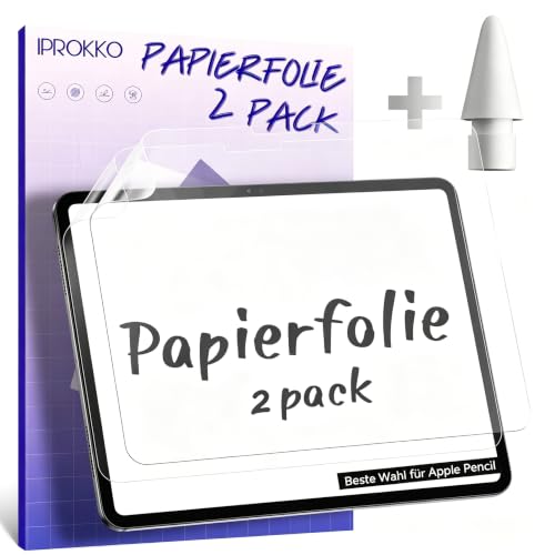2 Stück Like Paper Folie Kompatibel mit iPad 10. Gen 10,9 Zoll 2022/iPad 11. Gen(A16) 11 Zoll 2025… – Ansicht 1