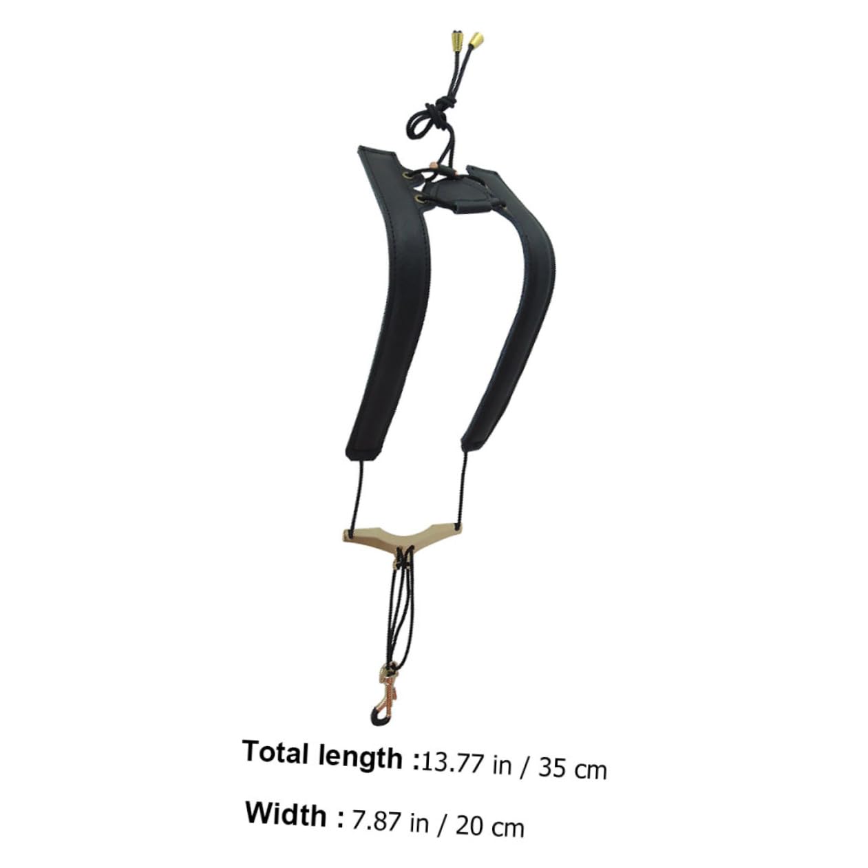 SUPVOX Tracolla per Sax a Doppia Spalla, Collare per Sassofono in Cuoio e Nylon Nero, Regolabile, Distribuisce Peso e Riduce Dolori Stili multipli