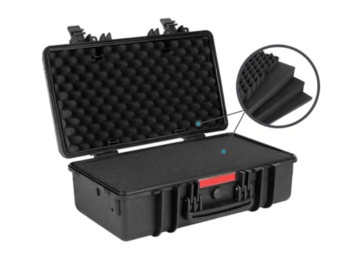 Monoprice Weatherproof Hard Case - 22 x 14 x 8 Inches, With Customizable Foam, Shockproof, IP67, Ultraviolet And Impact Resistant Material, Black - Pure Outdoor Collection by Monoprice - Image 5