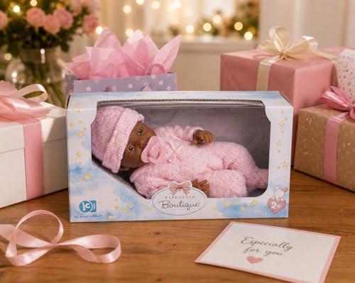 Muñeca JC Toys Mini La Newborn African American 24 cm miniatura 4