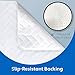 MIGHTY MONKEY Leakproof Absorbent Washable Incontinence Pad, Slip-Resistant Bed Pads, Reusable Underpads, 52x34, Waterproof Soft Quilted Cotton Mattress Protector, Oeko-TEX, Elderly, Adults, Kid, Pet