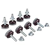 Furniture Levelers- Adjustable felt-bottomed pads for table, chair, and furniture legs-Pack of 8 wit