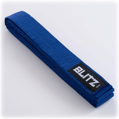 Blitz Plain Coloured Belt - Blue - 240cm