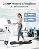 2 in 1 Tapis Roulant Elettrico Pieghevole, 1-10km/h Tapis Roulant Pieghevole, 2.5 HP Walking Pad avec Ecran LED et Télécommande, Tapirulan da Casa Sostenere 120KG (Nero)