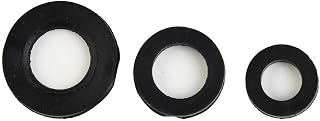 Lecreatekit Juego de arandelas de goma para grifo de baño, fregadero, lavabo y ducha, tamaños de 3/8 pulgadas, 1/2 pulgadas, 3/4 pulgadas, repuesto de sello impermeable