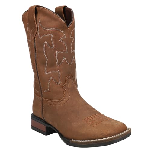Image of Roper Big Kids Cow Hide Boot, Brown, 4