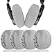 Geekria Fodere per auricolari in tessuto Flex/Protezioni per auricolari estensibili e lavabili come ATH-SR50, ATH-MSR7, cuffie SONY WH-1000XM3, per auricolari over-ear da 3"-4" (grigio, 2 paia)