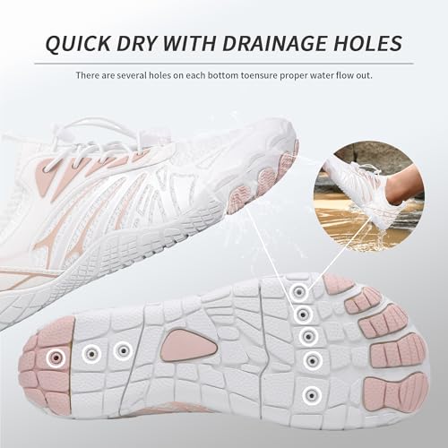 MOCHINI Hike Barefoot Shoes Grounded Footwear for Womens Men Non-Slip Wide Toe Neuropathy Beach Pool Aqua Swimming Surf Hiking Walking Quick Dry Water Shoes4