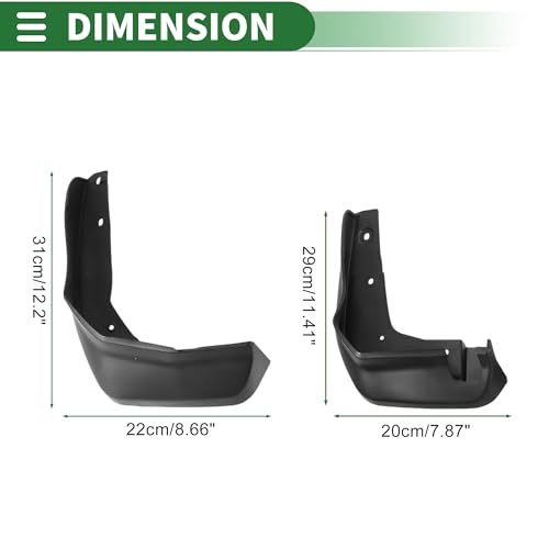 Image of Motoforti Mud Flaps Splash Guards Mud Guards for Honda Crosstou 2014-2017 W /Mount Accessories