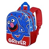 Azul KARACTERMANIA Sesame Street Super Grover 2.0 Hello Backpack One Size