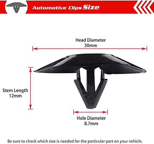 Image of OTUAYAUTO 30pcs Hood Insulation Retainers with one Fastener Remover - Replacement for Chrysler, Jeep, Dodge, Ram - Replace OEM 4878883AA LH LHS Nylon Clip