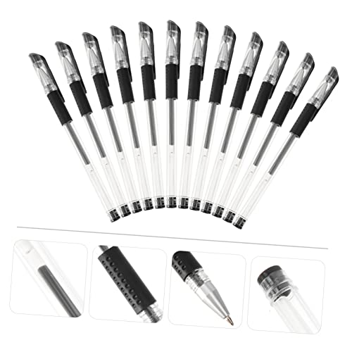 Set de 12 bolígrafos ergonómicos con tinta marrón miniatura 3
