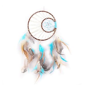 INTVN Dream Catcher, Red Dream Catcher Dream Catchers Dream Catcher Hecho a Mano para la decoración del Coche de la Sala de Pared Regalo de Adorno