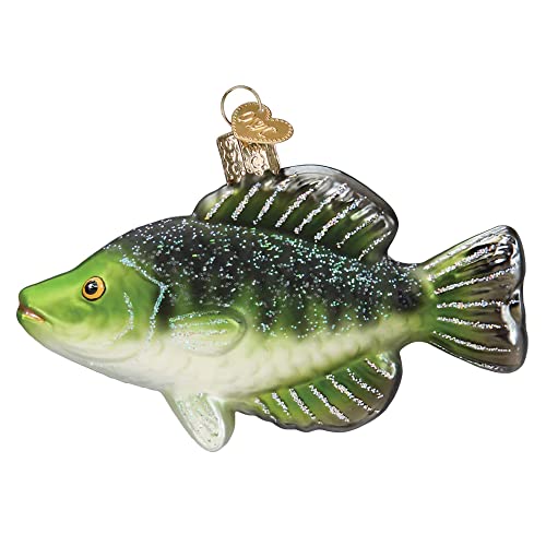 Old World Christmas Crappie Glass Blown Ornament for Christmas Tree