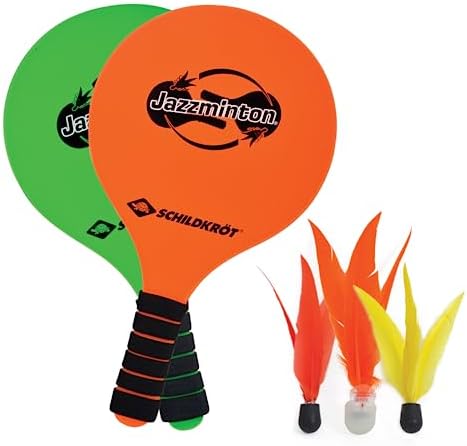 Schildkröt® Jazzminton Set, 2 Rackets, 3 Birdies, LED Ball for Pl...