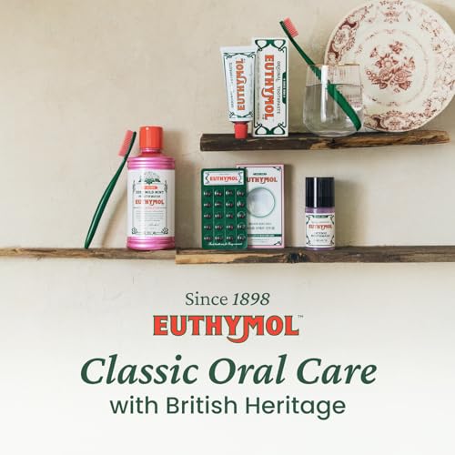 EUTHYMOL Original Pink Toothpaste (3.7fl oz*3, Pack of 3) - Fluoride-Free Toothpaste for Sensitive Teeth & Gum. Bad Breath, Cavity Prevention, 12-Hour Long Lasting Freshness with Wintergreen - Thumbnail 7