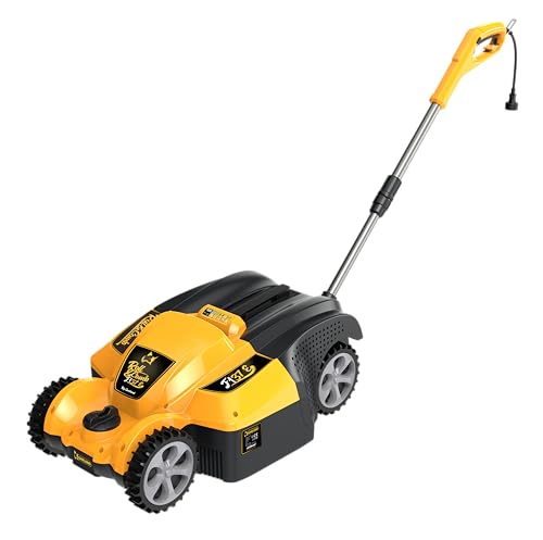 Garland Roll&Comb F137E V25 | Peinadora y Barredora Eléctrica para Césped Artificial 1,5 kW – 37 cm Ancho de Trabajo, 4 Alturas Ajustables, Saco 20 L