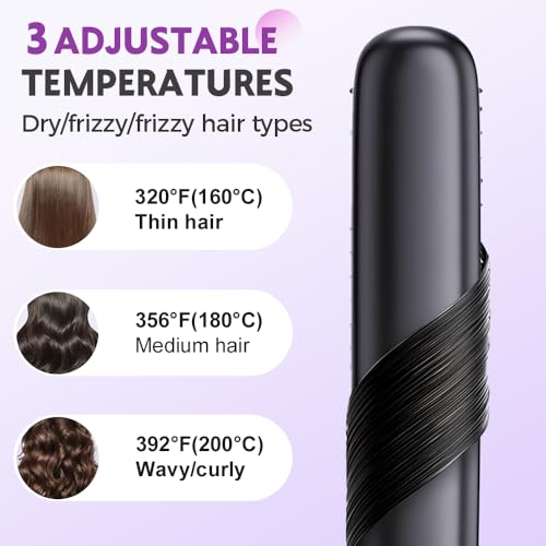 Cepillo Alisador de Pelo Inalámbrico con Ion Negativo USB miniatura 4