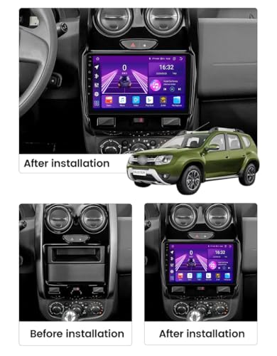 Car Stereo Android 11 con pantalla IPS de 9'' para Renault Duster, GPS y Carplay integrado 2