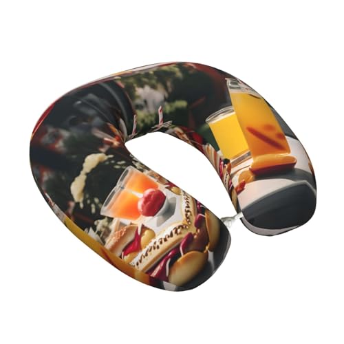 Almohada de Viaje Viscoelástica Negro Un tamaño miniatura 2