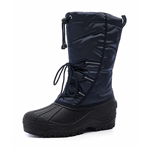 Drka Men's Insulated Snow Boots,Waterproof Warm Winter Boots(Dr2003-Blu-43) #TOP6