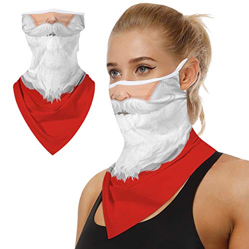 WXXM Seamless Neck Gaiter, Bandana Face Mask Earloops Balaclava Scarf Men Women Neck Gaiters for Dust Wind Motorcycle Mask Outdoors Sports Black