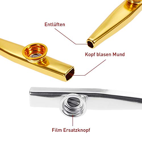 Ensemble De 6 Couleurs Métal Kazoo Instruments De Musique Bon Compagnon Pour Une Guitare Ukulélé Grand Cadeau Pour… - Les Beatles, Paul McCartney, John Lennon, RIngo Starr, George Harrison Ensemble De 6 Couleurs Métal Kazoo Instruments De Musique Bon Compagnon Pour Une Guitare Ukulélé Grand Cadeau Pour… – Image 4