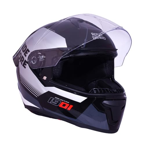 Image of Royal Enfield Override FF RIDEMORE Full Face Helmet | Spoiler & Air-Vent System | High-Impact ABS Shell | Certification: ISI & DOT | UV Treated Visor | Micrometric Buckle Stellar Blue XL