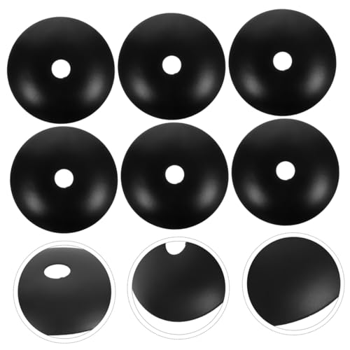 STOBAZA 天井プレート ペンダントライト用 金属製ランプカバー 黒 50mm 6個セット DIY天井照明リフォーム用 [5]