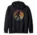 Bigfoot Sasquatch Vintage Distressed Retro Style Zip Hoodie
