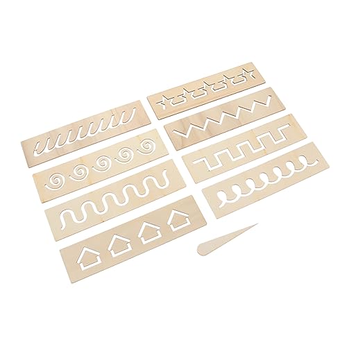 TOYANDONA Tavola di Tracciamento in Legno per Esercizi Lavagna per Ragazzo Giocattolo Didattico Cognitivo Set 1 Pezzo Superficie Liscia Sicura per Apprendimento