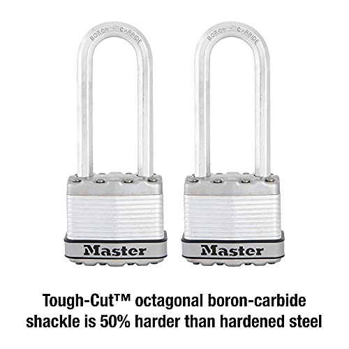 Master Lock M1XTLJ Magnum Heavy Duty Padlock with Key, 2 Pack Keyed-Alike by Master Lock - Image 3