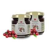 Confitura de arándanos rojos Salsa de Arándanos Rojos - Salsa para Tabla de Quesos - 110 Gramos (Paquete de 2 Piezas)