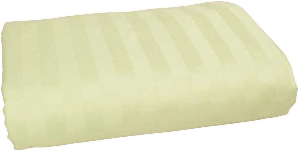 LaxLinen 600 Thread Count One Flat/Top Sheet (Pink Stripe, Queen Bed - 90" x 102") 100% Egyptian Cotton Super Soft Quality and Comfortable by