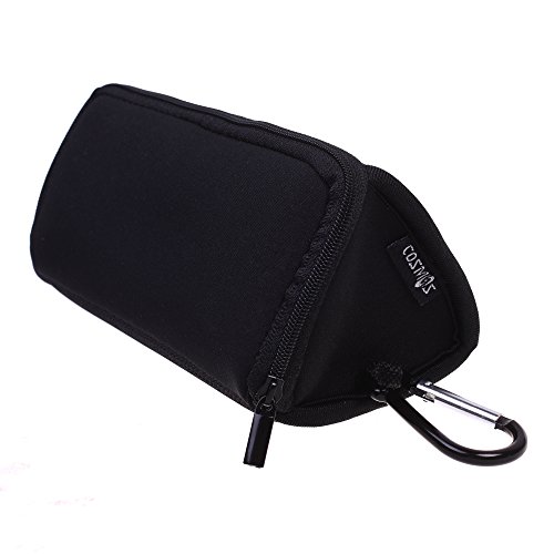 Cosmos Black Neoprene Utility Storage Case Pouch Bag Pen Holder Zipper Travel Carry Bag