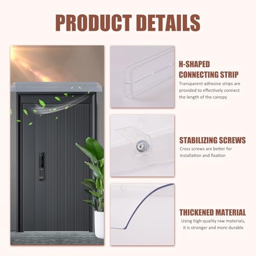 Toldos para ventanas con canalón integrado y cubierta protectora transparente 5
