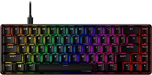 Hyperx Alloy Origins 65 - Mechanical Gaming Keyboard – Compact 65% Form Factor - Tactile Aqua Switch - Double Shot Pbt Keycaps - Rgb Led Backlit - Ngenuity Software Compatible (Renewed) #TOP22