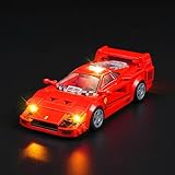 Rorliny LED Lighting Kit Compatible With Lego Speed Champions Ferrari F40 Supercar, Creative Light for 76934 Car Toy (Lights Only, No Models)