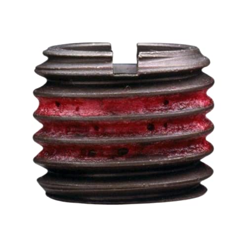 E-Z LOK - 335-4 E-Z Lok Externally Threaded Insert, C12L14 Carbon Steel, Meets AISI 12L14, 1/4"-20 Internal Threads, 1/2"-13 External Threads, 0.484" Length, Made in US (Pack of 10)