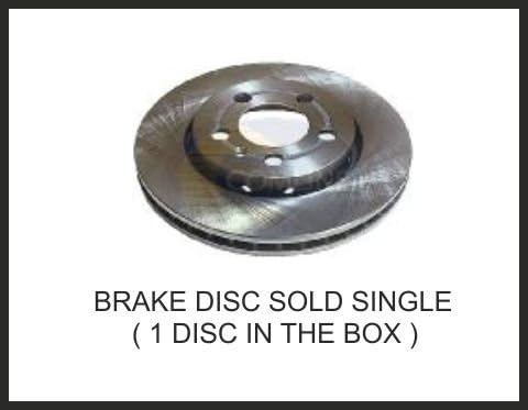 Seat Leon (1P1) 2.0 Rear Brake Disc Single Year 10/2005-> Top