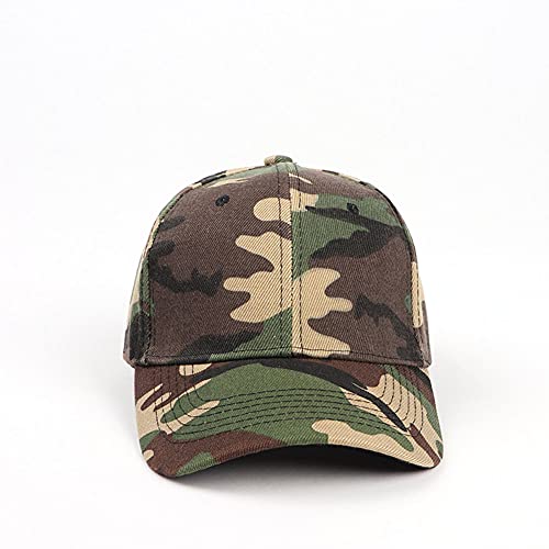 Men Women Camouflage Baseball Cap, Unisex Camo Sun Hat Adjustable Outdoor Hat for Sports Camping Fishing Traveling Tennis Golf - Image 3