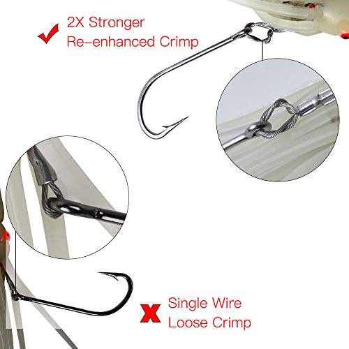 image for Dr.Fish Saltwater LED Fishing Squid Lure Trolling Baits Offshore Tease