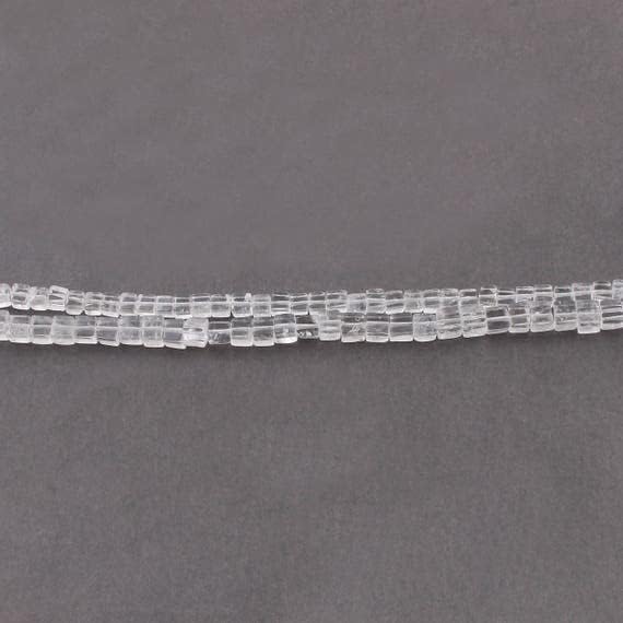 Crystal Quartz plain box shape briolettes 4mm-5mm LKBEADS SB4443