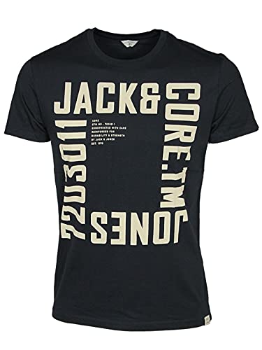 Photo de Jack & Jones Wall T-Shirt, Bleu (Blazer Bleu Marine), XXL Homme