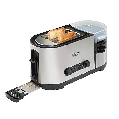 Image of Russell Hobbs RBFS1150-1150 Watt 2 Slice Automatic Pop-up Toaster Cum 3 in One Breakfast Set with 2 Year Manufacturer Warranty