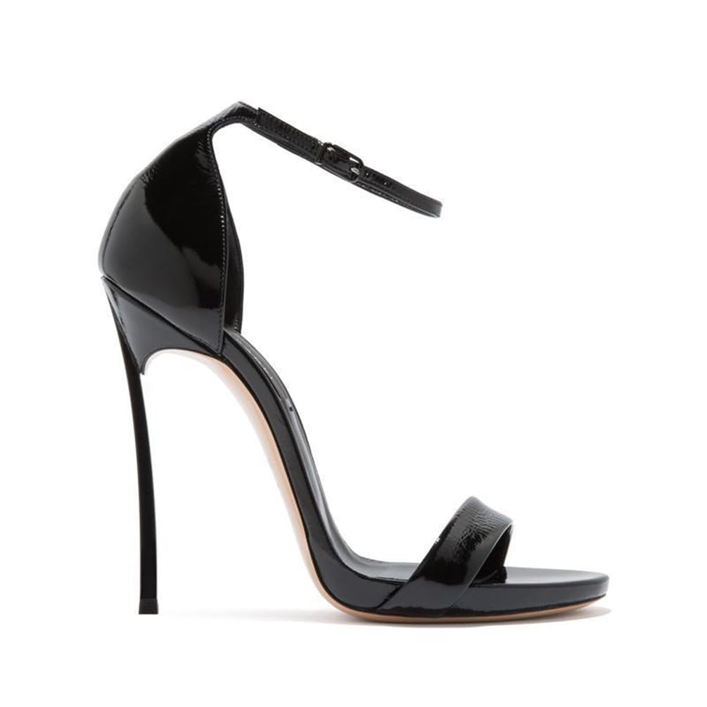 Eleganti Sandali da Donna con Tacco Alto Sexy Scarpe Estive da Cerimonia con Tacco a Stiletto e Punta Aperta Sandali Raffinati con Cinturino Alla Caviglia Per Feste e Banchetti